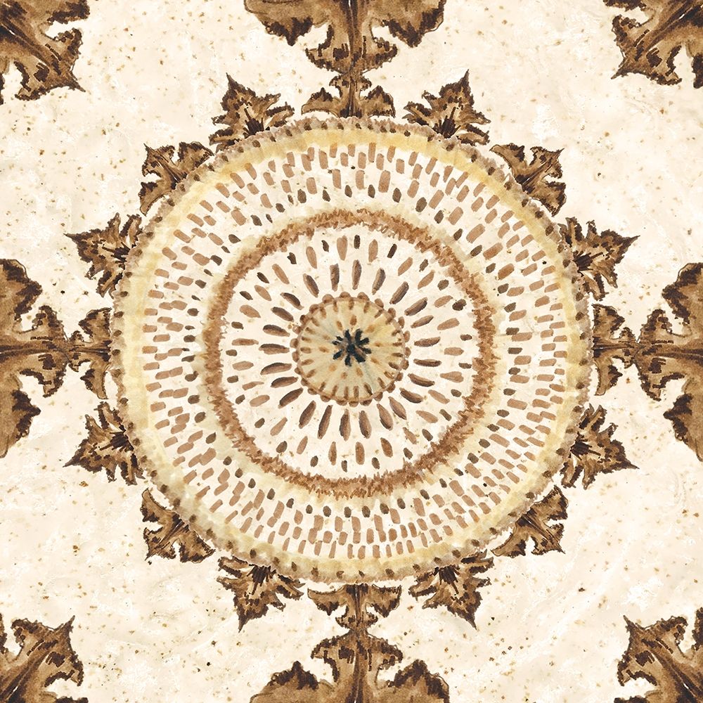 Warm Tribal Texture Medallion I art print by Tre Sorelle Studios for $57.95 CAD