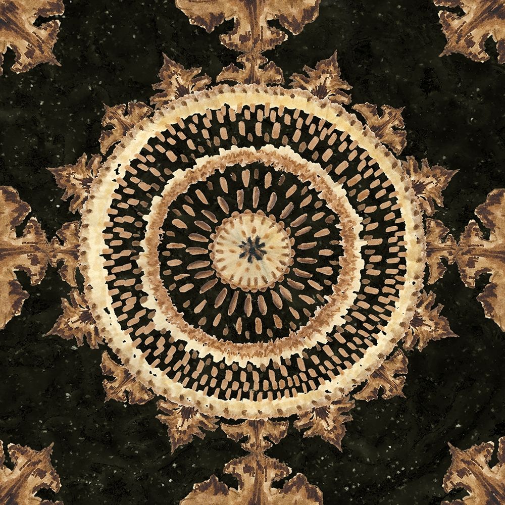 Warm Tribal Texture Medallion II art print by Tre Sorelle Studios for $57.95 CAD