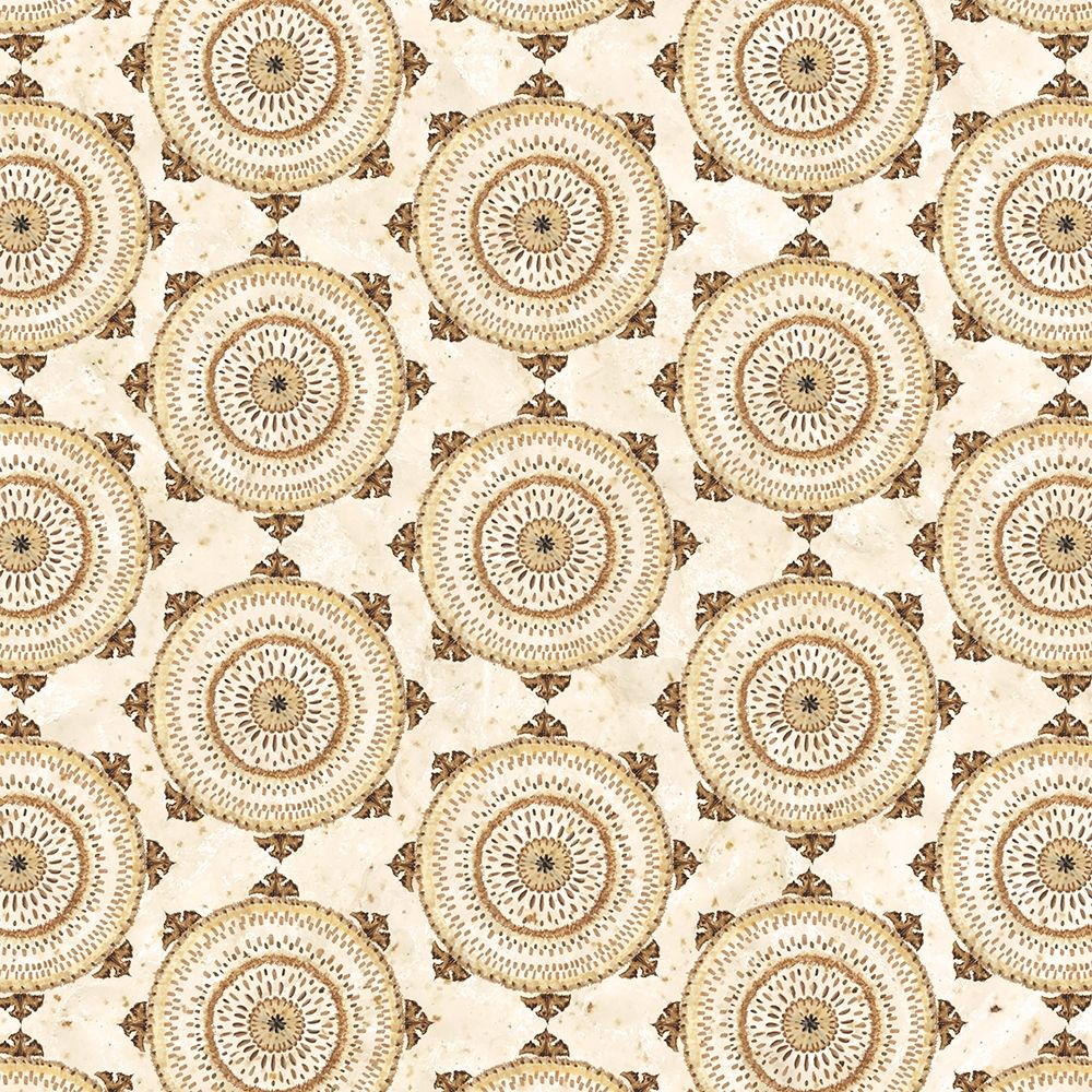 Warm Tribal Texture Medallion repeat I art print by Tre Sorelle Studios for $57.95 CAD