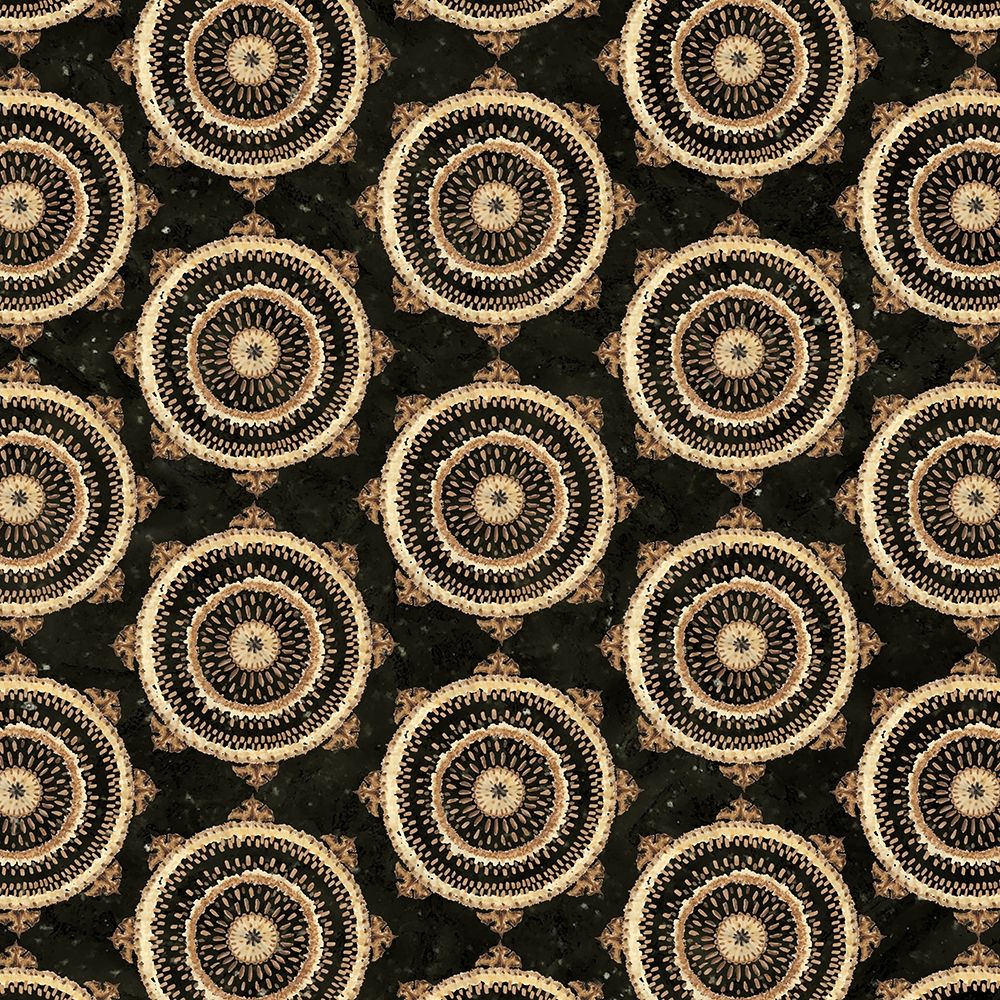 Warm Tribal Texture Medallion repeat II art print by Tre Sorelle Studios for $57.95 CAD