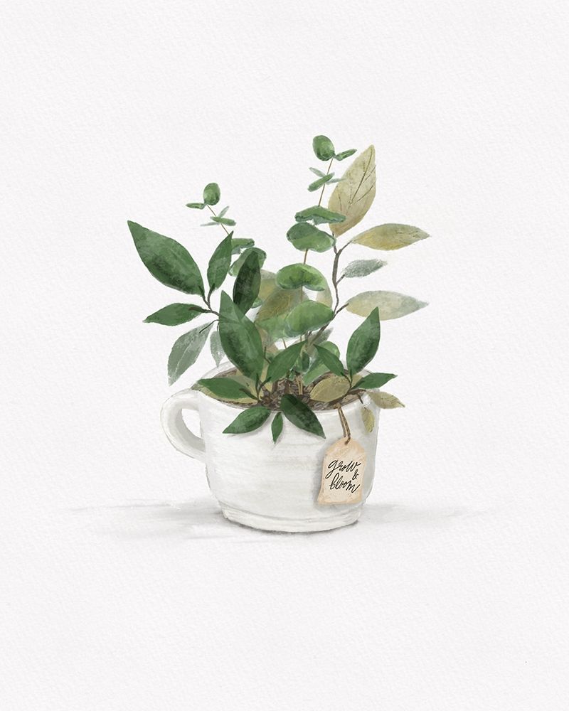 Botanical Mug I art print by HM Design for $57.95 CAD