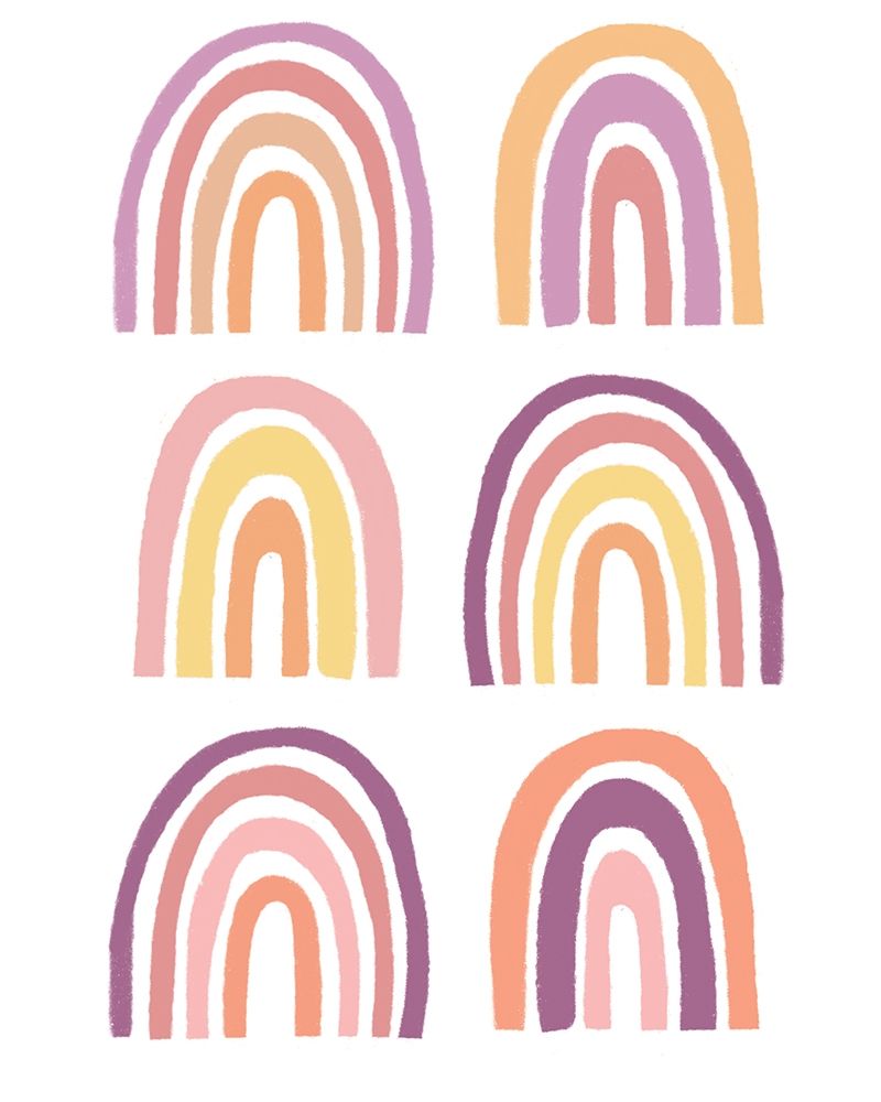 Rainbow Sentiment I art print by HM Design for $57.95 CAD