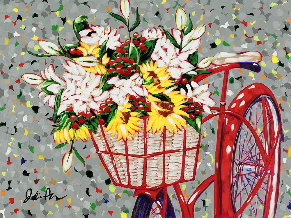 Bicycle Bouquet art print by Jodi Augustine for $57.95 CAD
