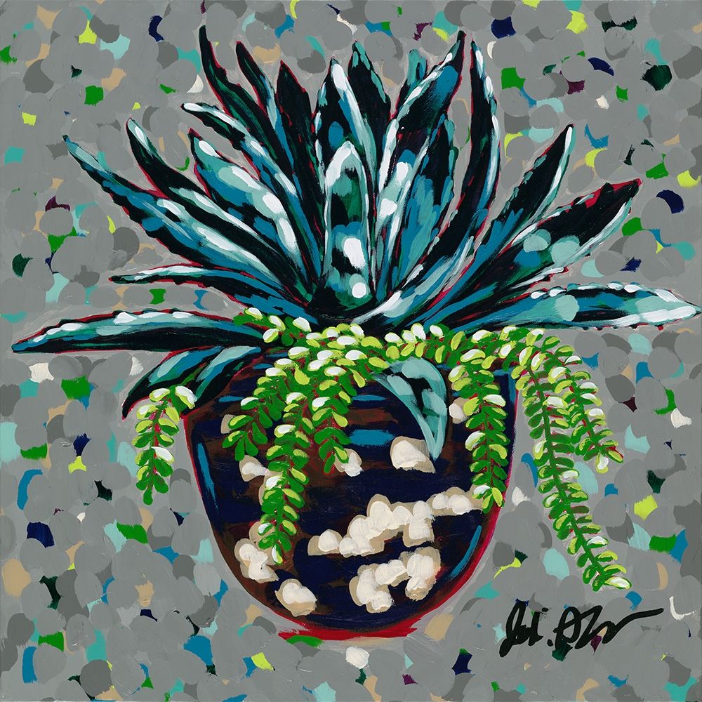 Succulent Pot II art print by Jodi Augustine for $57.95 CAD
