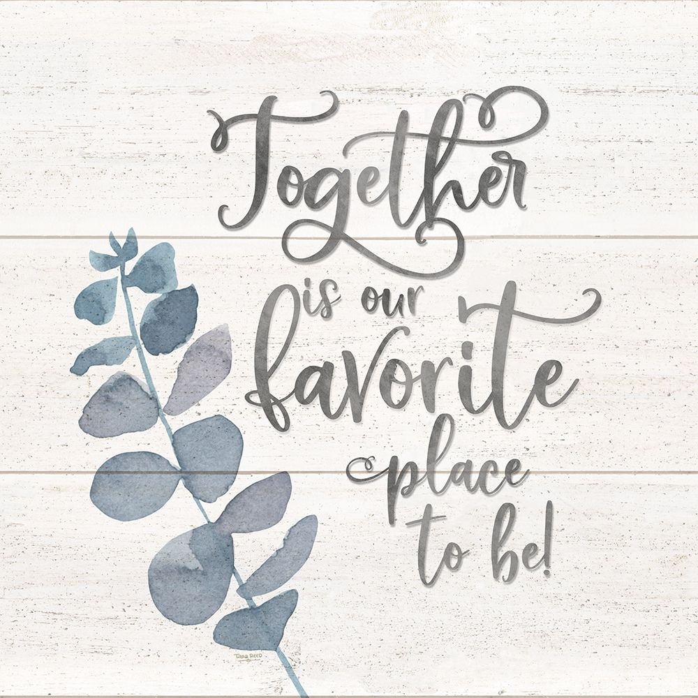 Natural Inspiration blue I-Together art print by Tara Reed for $57.95 CAD