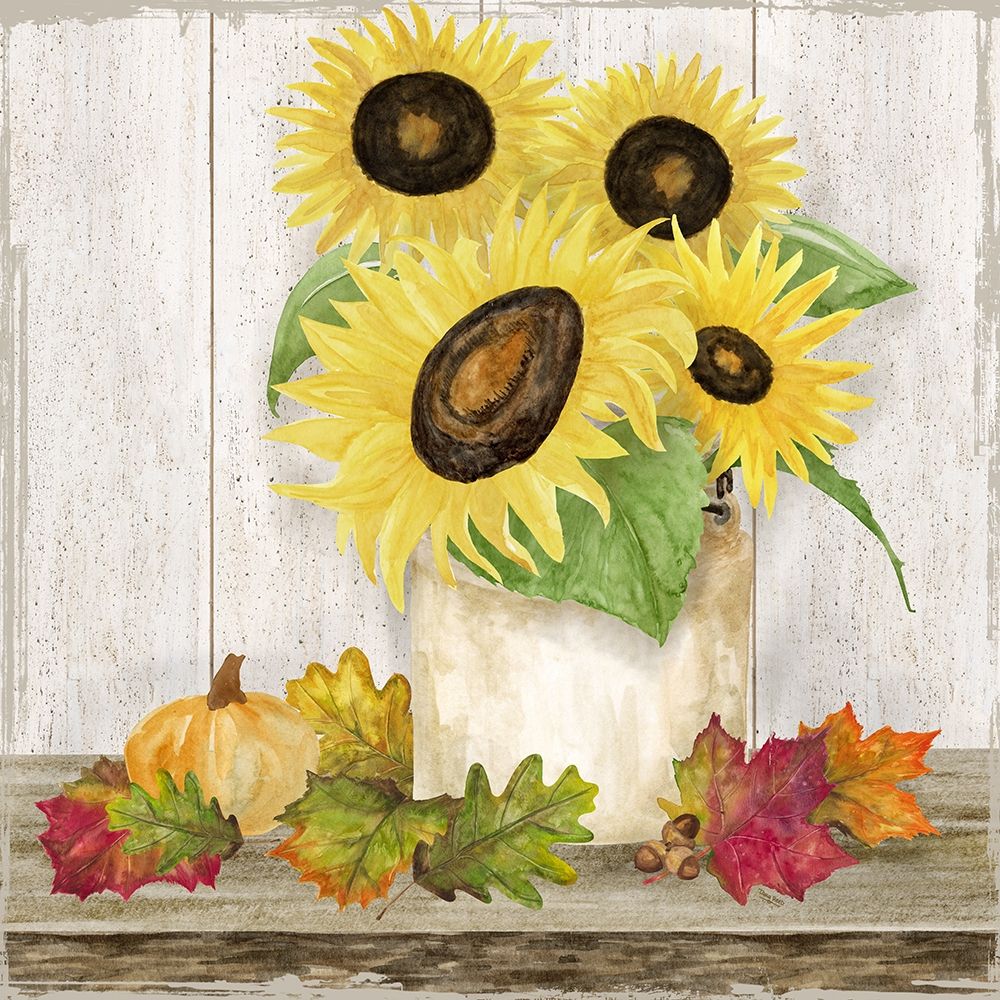 Fall Sunflowers I art print by Tara Reed for $57.95 CAD