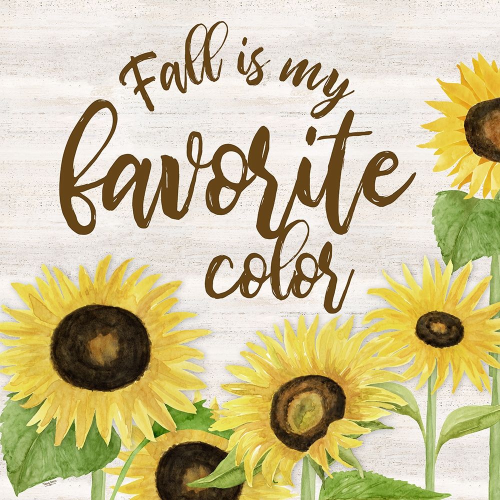 Fall Sunflower sentiment II-Favorite art print by Tara Reed for $57.95 CAD