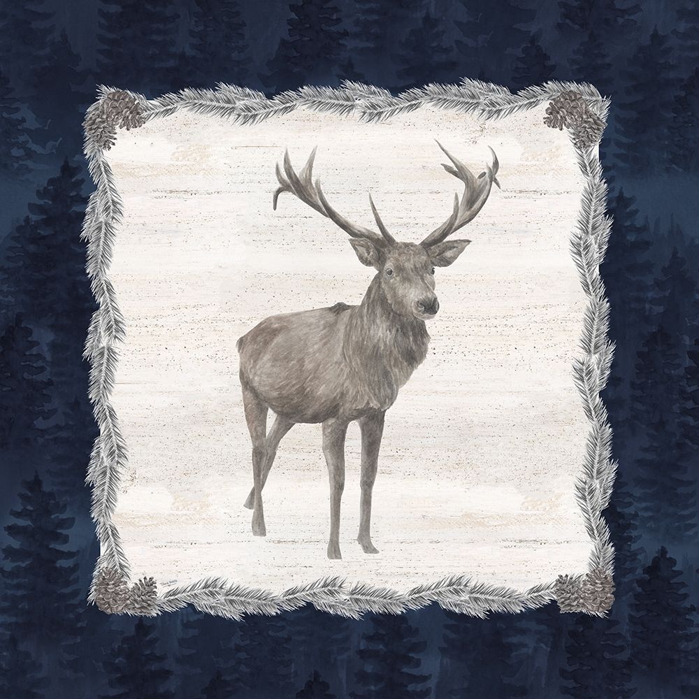 Blue Cliff Mountains II-Deer art print by Tara Reed for $57.95 CAD
