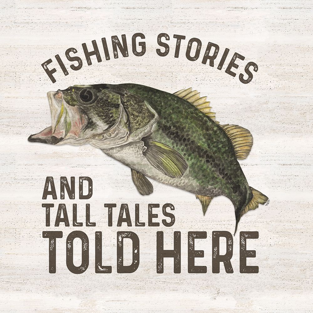 Less Talk More Fishing I-Tall Tales art print by Tara Reed for $57.95 CAD