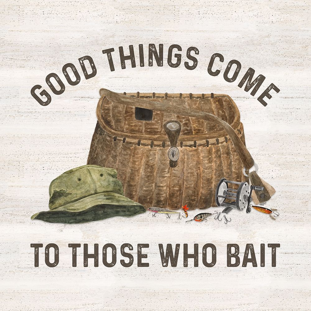 Less Talk More Fishing IV-Bait art print by Tara Reed for $57.95 CAD