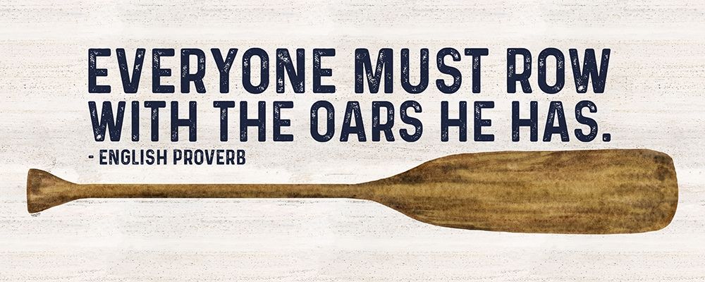Less Talk More Fishing panel IV-Oars art print by Tara Reed for $57.95 CAD