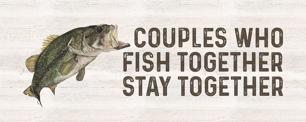 Less Talk More Fishing panel V-Together art print by Tara Reed for $57.95 CAD