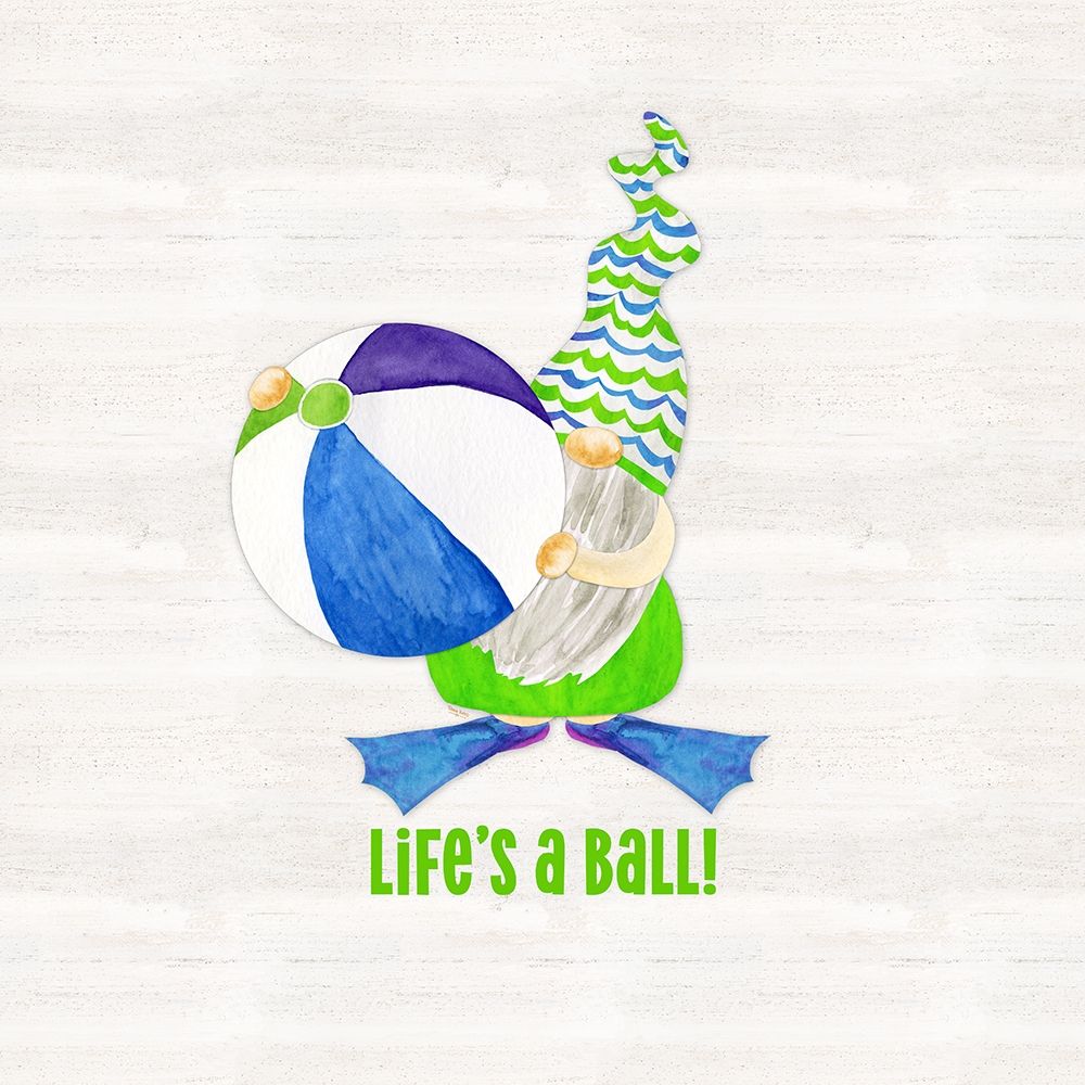 Gnomes of Summer sentiment III-Ball art print by Tara Reed for $57.95 CAD