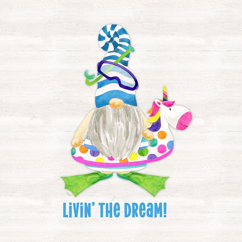 Gnomes of Summer sentiment V-Dream art print by Tara Reed for $57.95 CAD