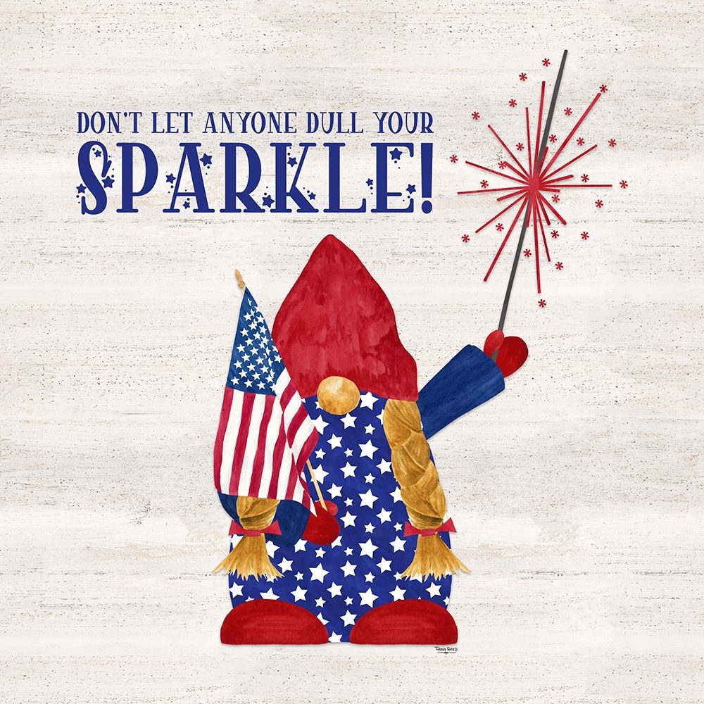 Patriotic Gnomes I-Sparkle art print by Tara Reed for $57.95 CAD