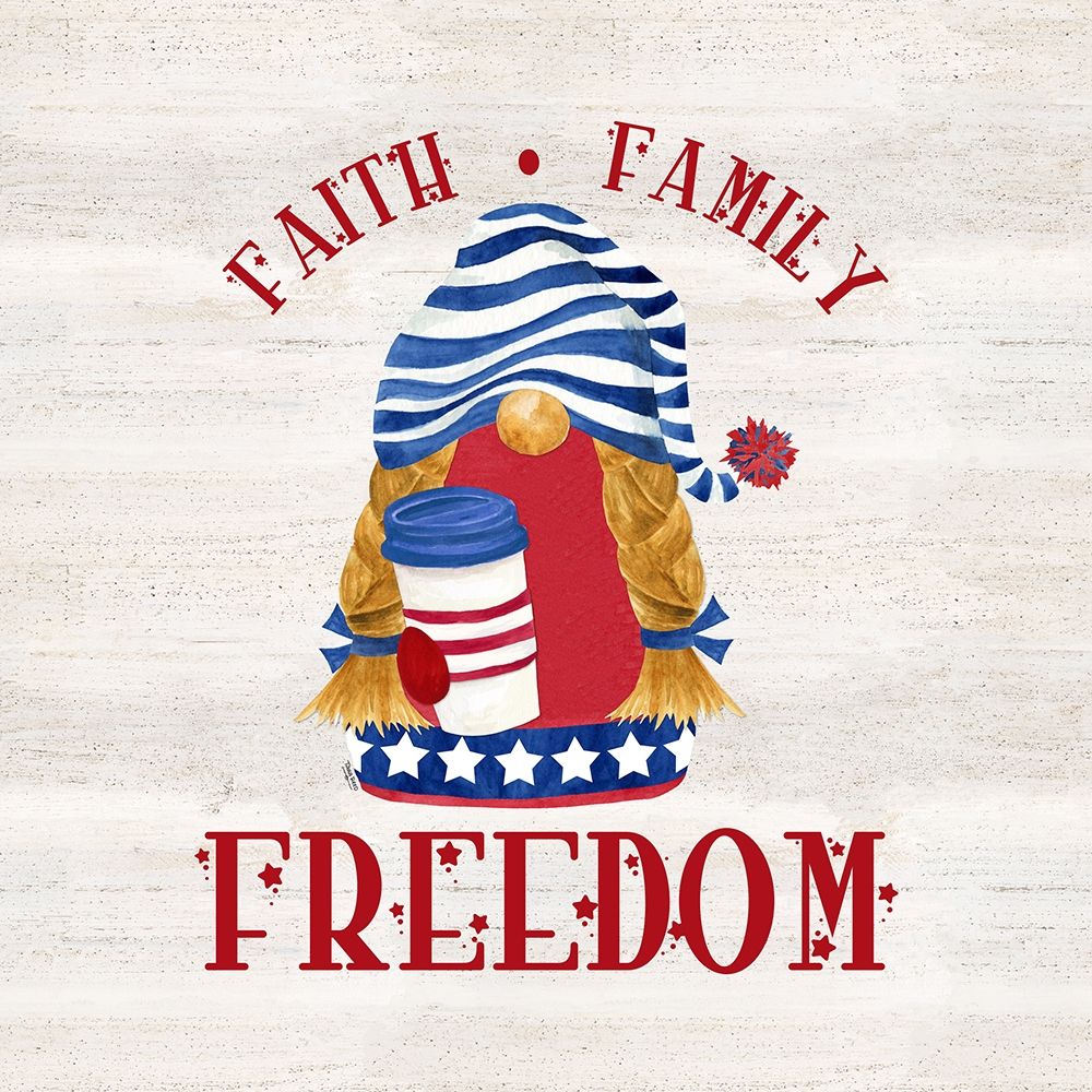 Patriotic Gnomes II-Freedom art print by Tara Reed for $57.95 CAD