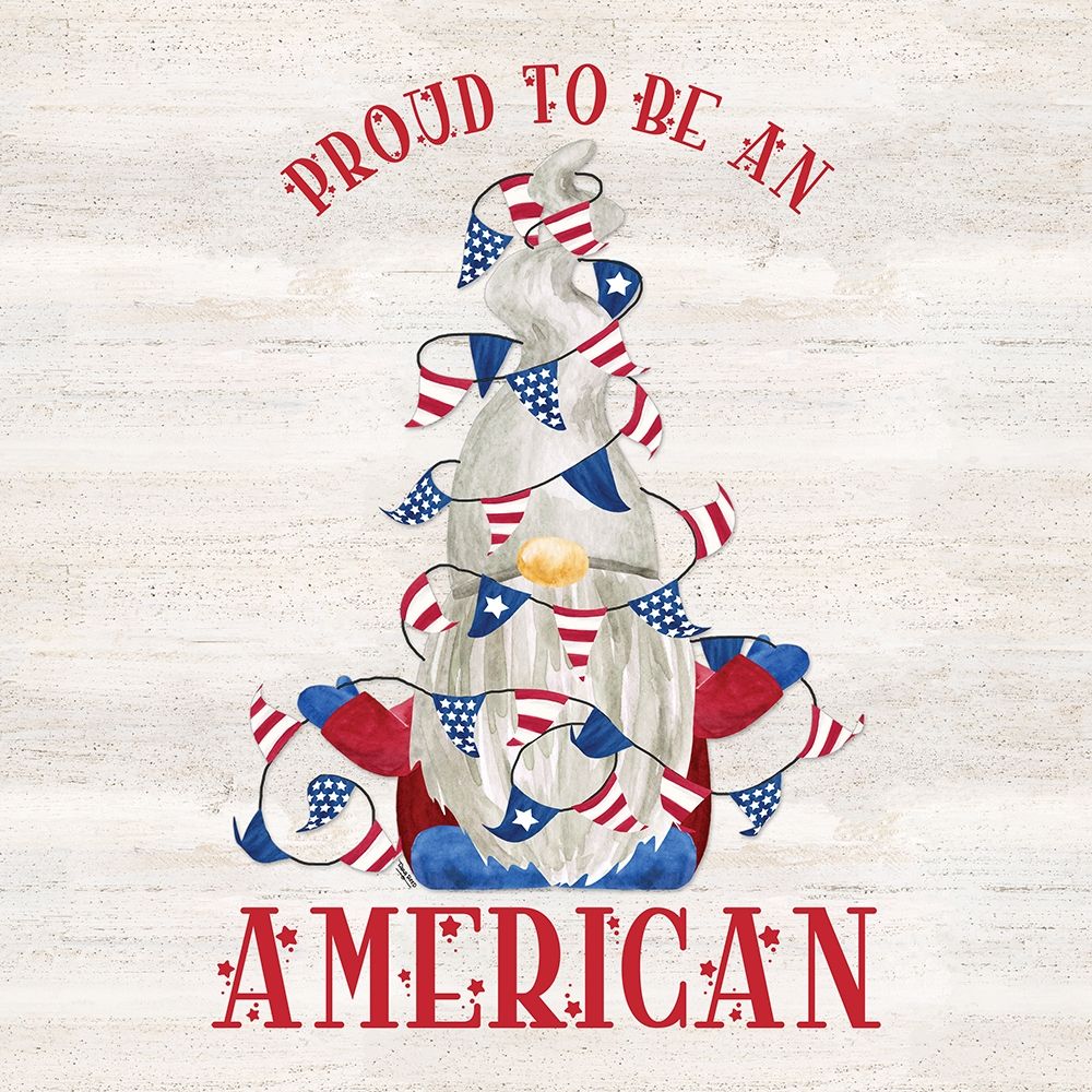 Patriotic Gnomes VI-American art print by Tara Reed for $57.95 CAD