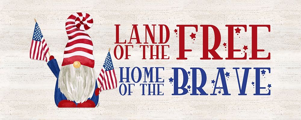 Patriotic Gnomes panel I-Land of the Free art print by Tara Reed for $57.95 CAD