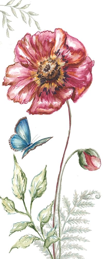 Wildflower Stem panel I art print by Tre Sorelle Studios for $57.95 CAD