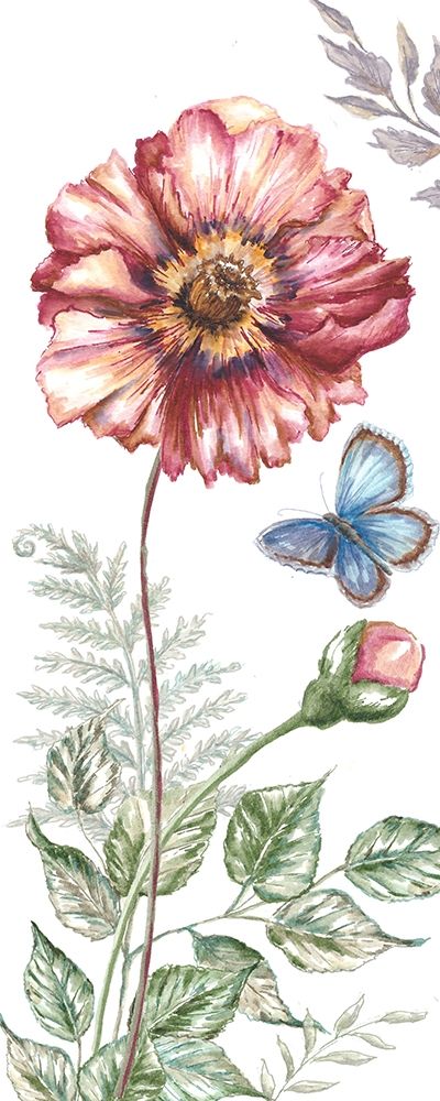 Wildflower Stem panel II art print by Tre Sorelle Studios for $57.95 CAD
