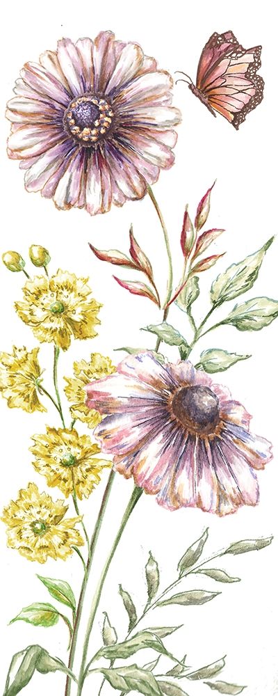 Wildflower Stem panel V art print by Tre Sorelle Studios for $57.95 CAD