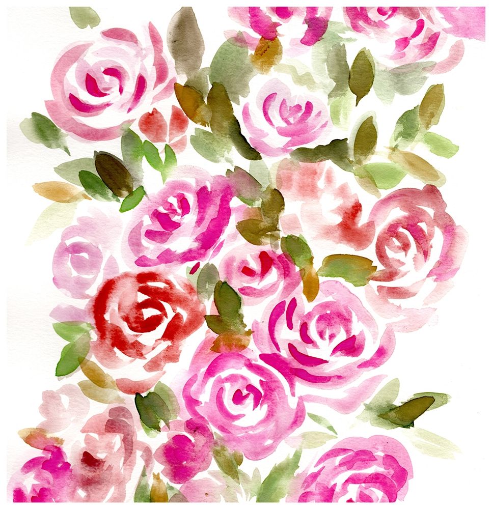 Bunches of Pink Square art print by Marcy Chapman for $57.95 CAD