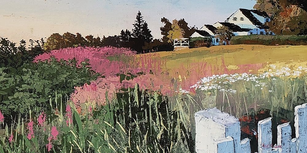 Farmyard Landscape I art print by Marie-Elaine Cusson for $57.95 CAD