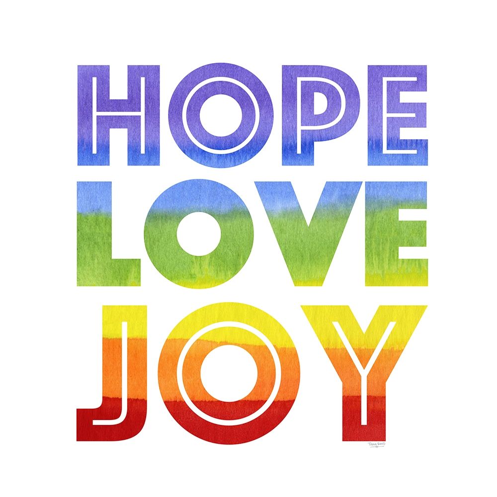 Rainbows VII-Hope  Love Joy art print by Tara Reed for $57.95 CAD