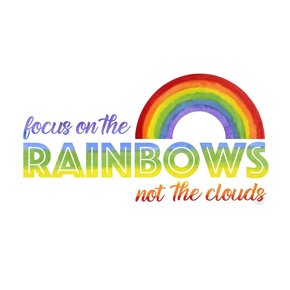 Rainbow Text II-Focus  on Rainbow art print by Tara Reed for $57.95 CAD