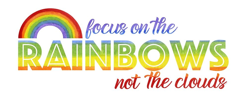 Rainbow Text panel art print by Tara Reed for $57.95 CAD