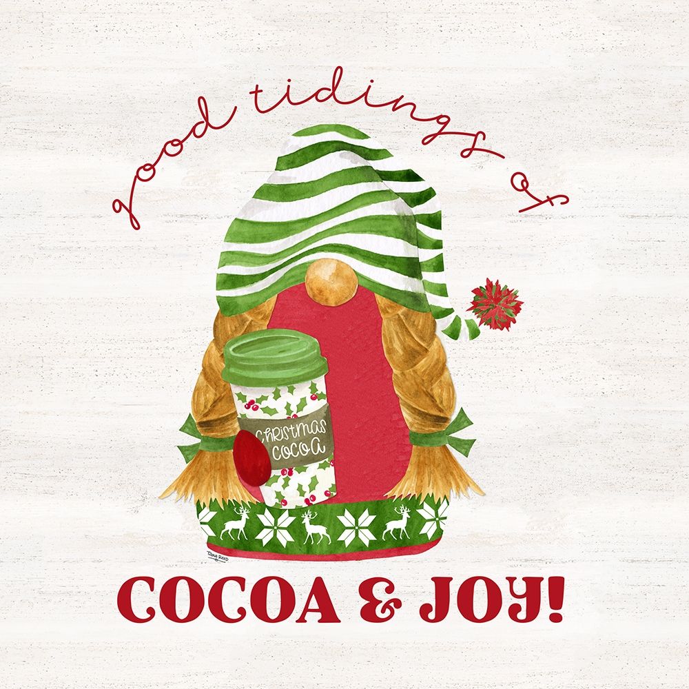 Gnome for Christmas Sentiment I-Cocoa art print by Tara Reed for $57.95 CAD