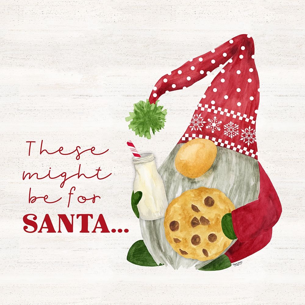 Gnome for Christmas Sentiment II-Cookies art print by Tara Reed for $57.95 CAD