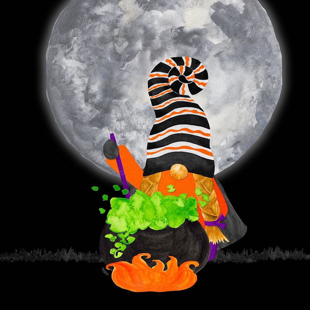 Gnomes of Halloween IV-Cauldron art print by Tara Reed for $57.95 CAD