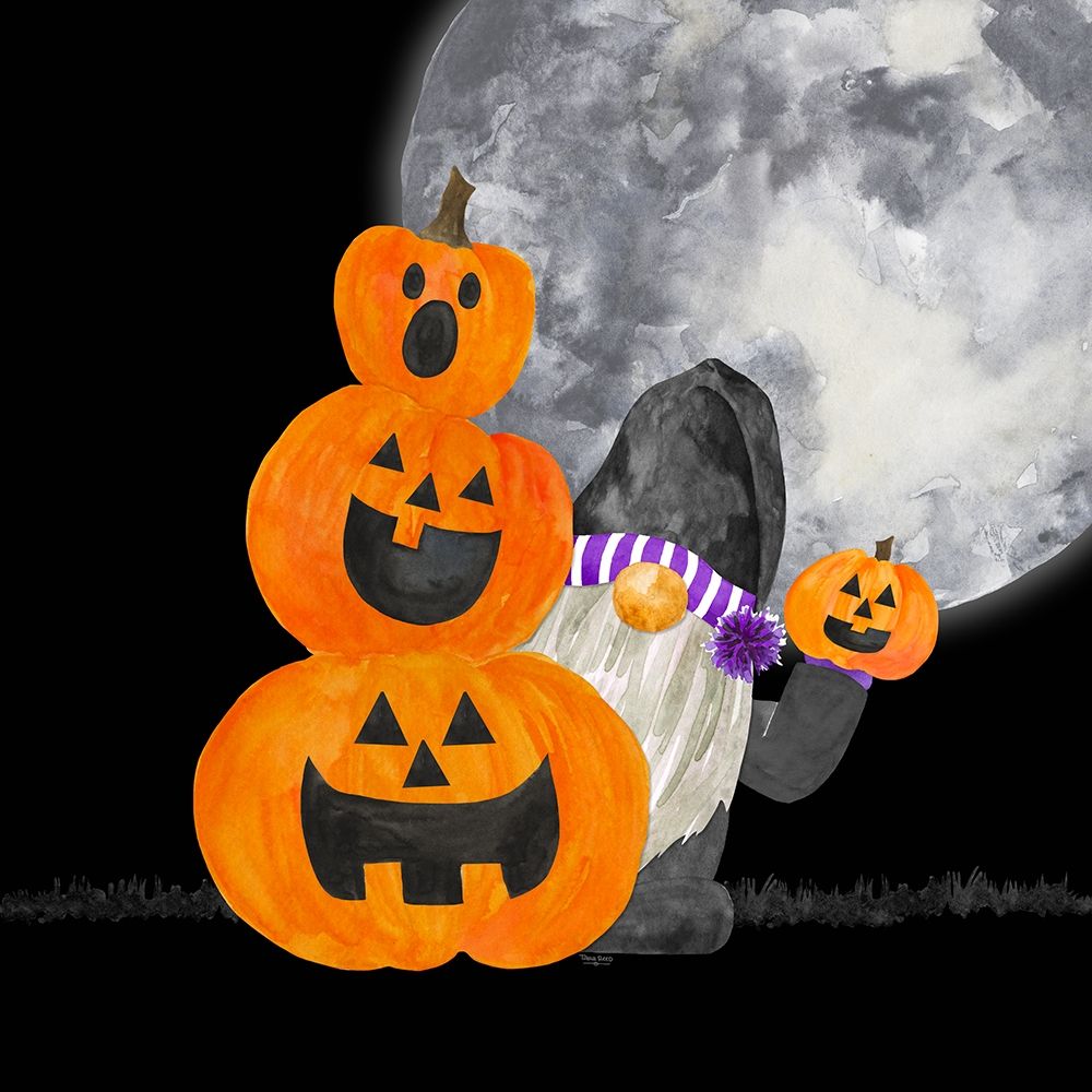 Gnomes of Halloween V-Pumpkins art print by Tara Reed for $57.95 CAD