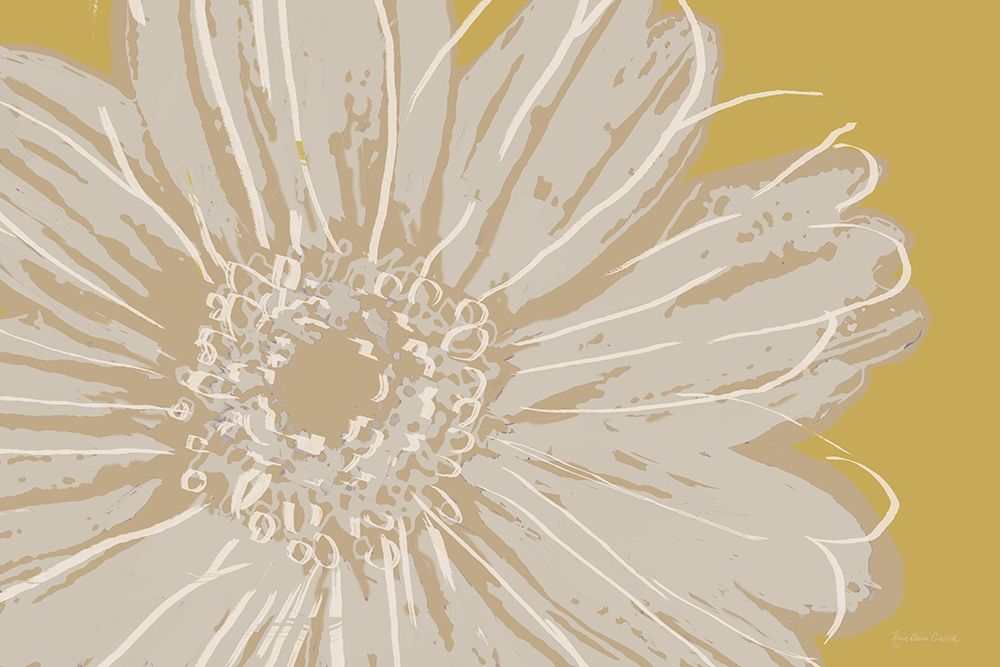Flower Pop Sketch X-Yellow BG art print by Marie-Elaine Cusson for $57.95 CAD