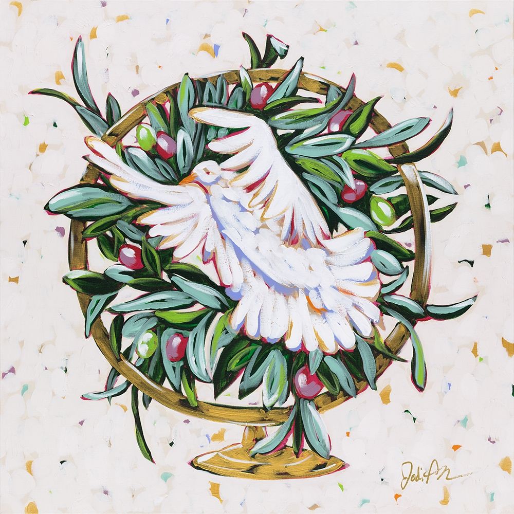 Globe Peace art print by Jodi Augustine for $57.95 CAD