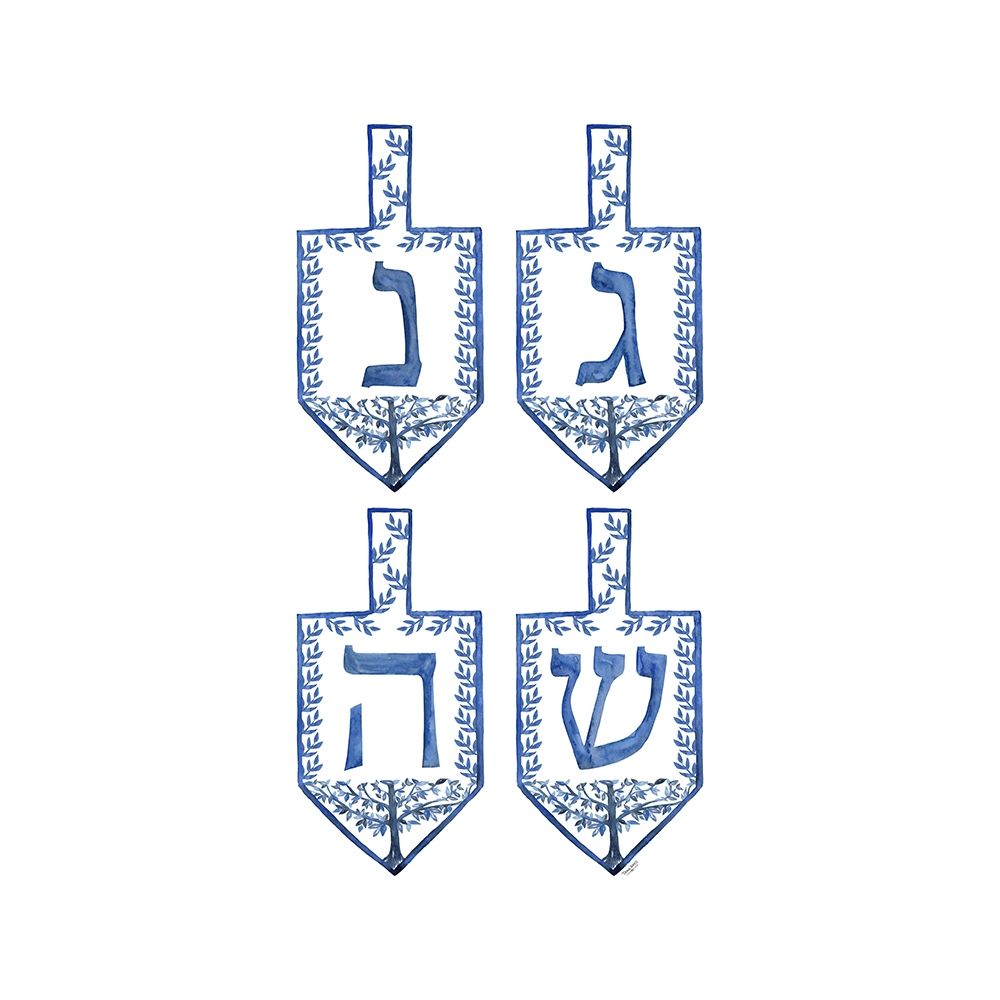 Festival of Lights II-Dreidels art print by Tara Reed for $57.95 CAD