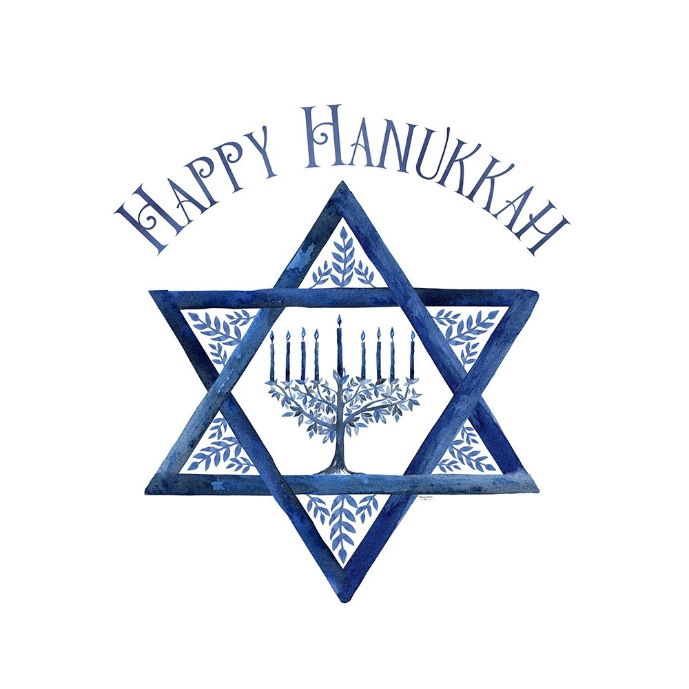 Festival of Lights III-Happy Hanukkah art print by Tara Reed for $57.95 CAD