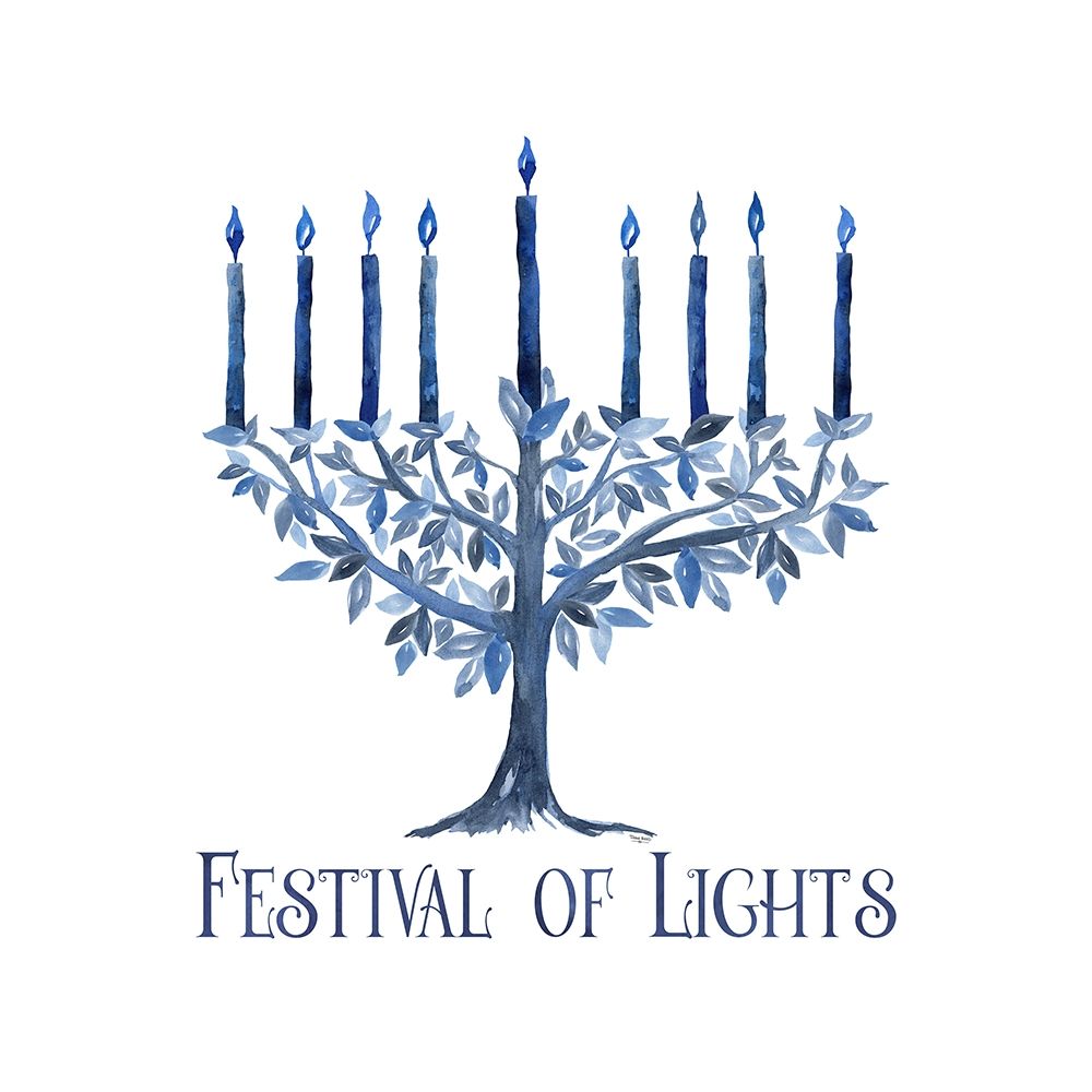 Festival of Lights IV-Menorah art print by Tara Reed for $57.95 CAD