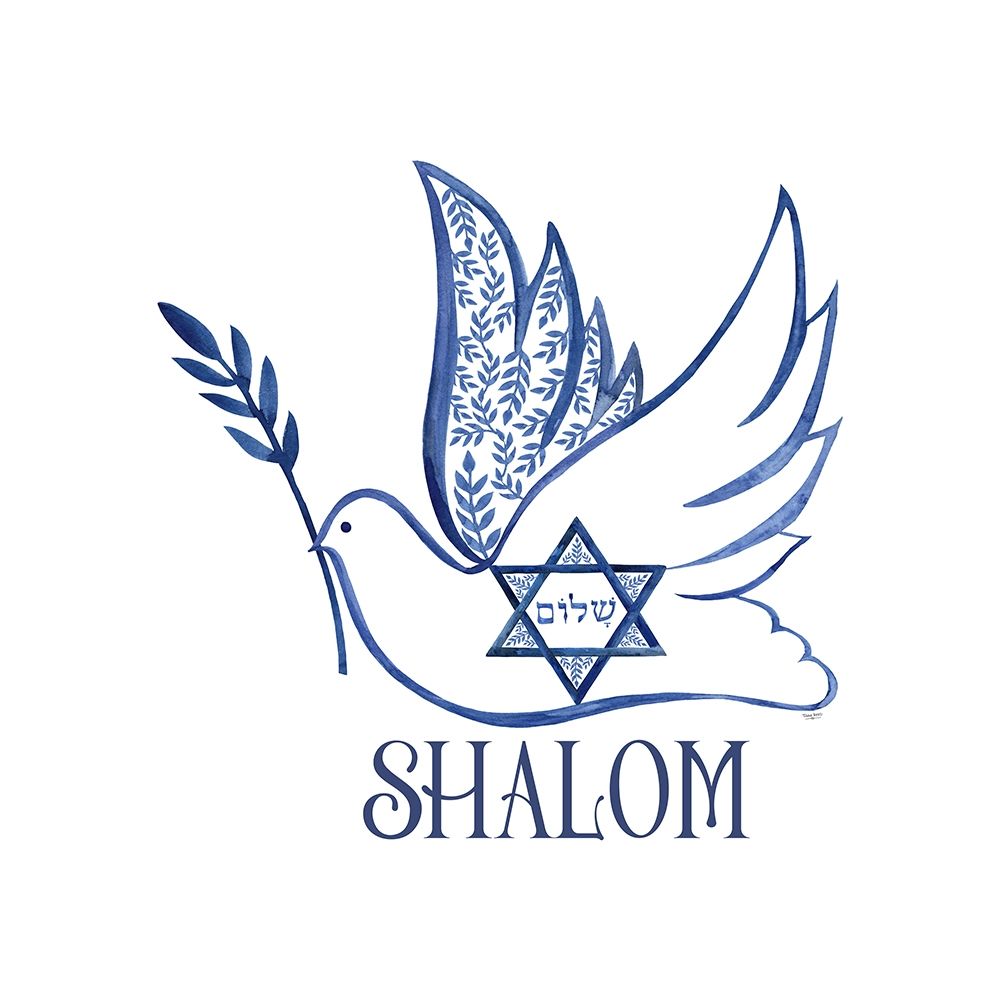 Festival of Lights V-Shalom Dove art print by Tara Reed for $57.95 CAD