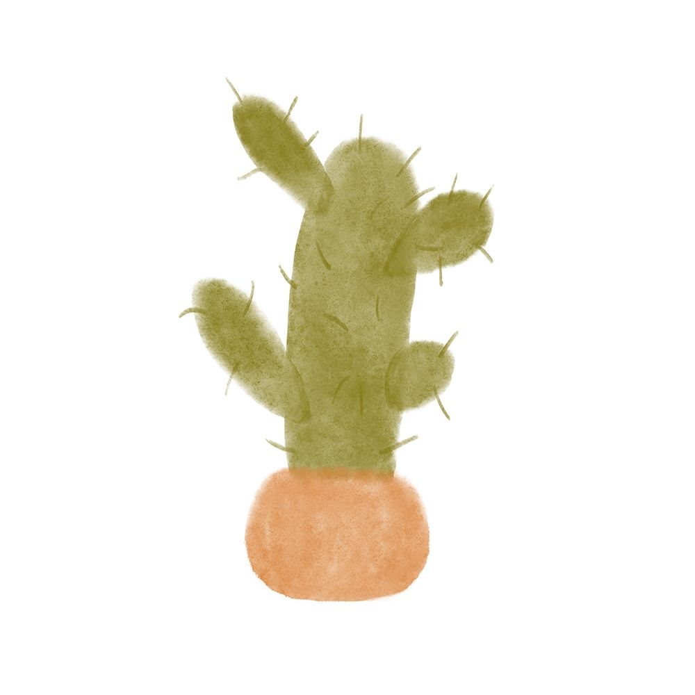 Watercolor Cactus IV art print by Bannarot for $57.95 CAD