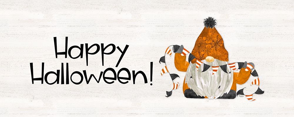 Gnomes of Halloween panel II-Happy Halloween art print by Tara Reed for $57.95 CAD