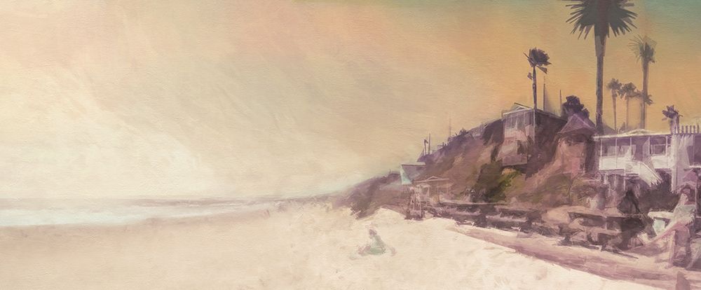 Girl  on the Beach art print by Noah Bay for $57.95 CAD