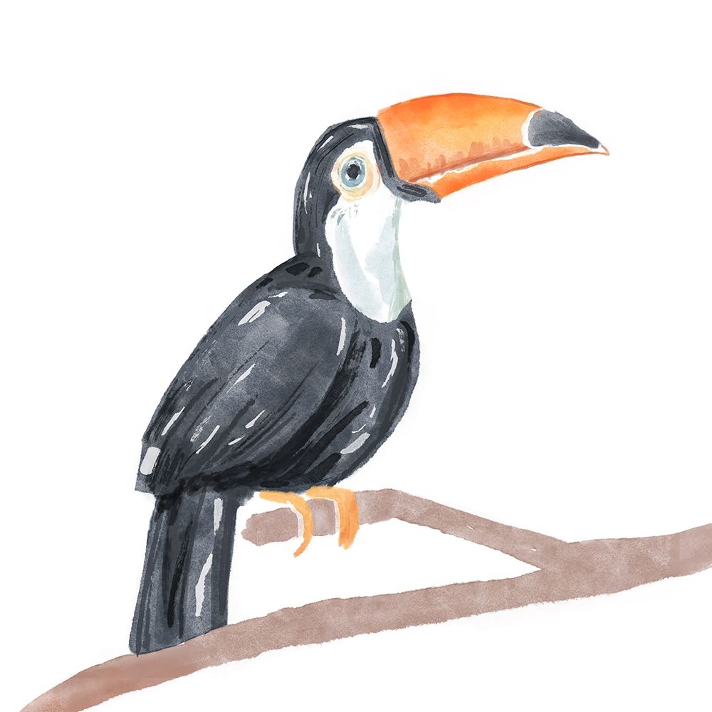 Tropical  Toucan I art print by Bannarot for $57.95 CAD