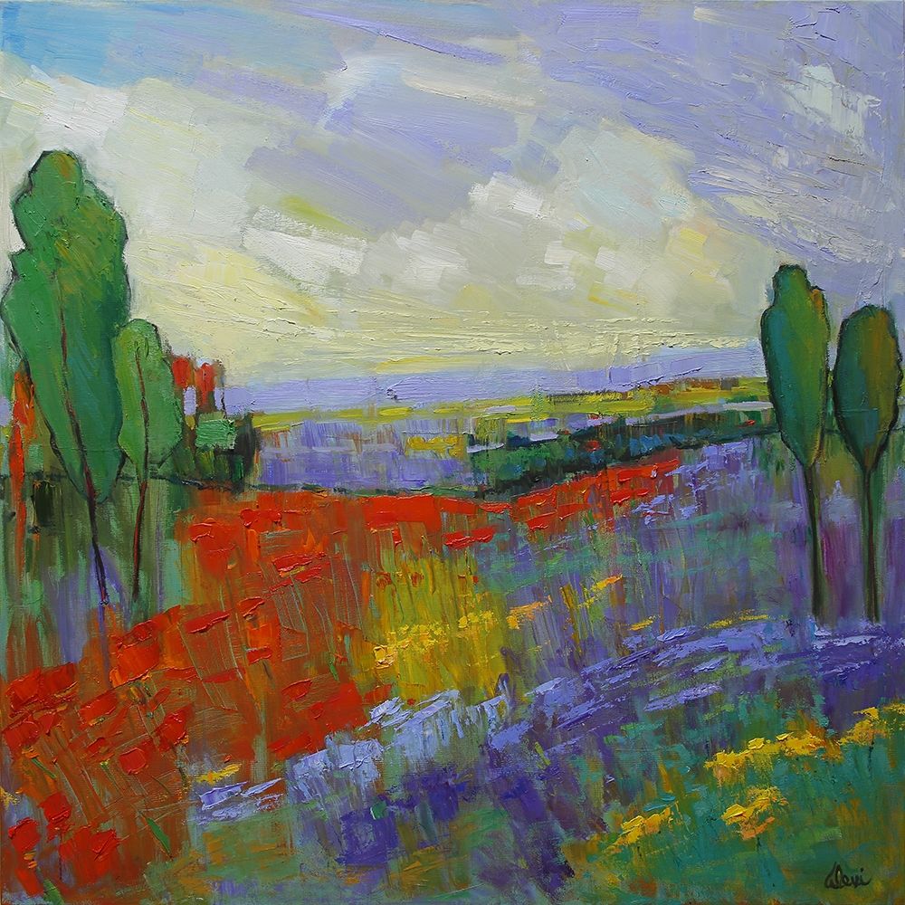 Poppy Field Valley art print by Alexi Fine for $57.95 CAD