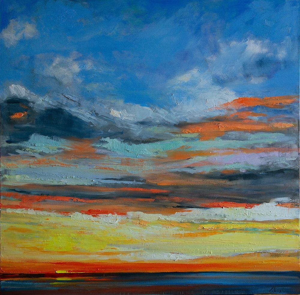 Hermosa Beach Sunset art print by Alexi Fine for $57.95 CAD