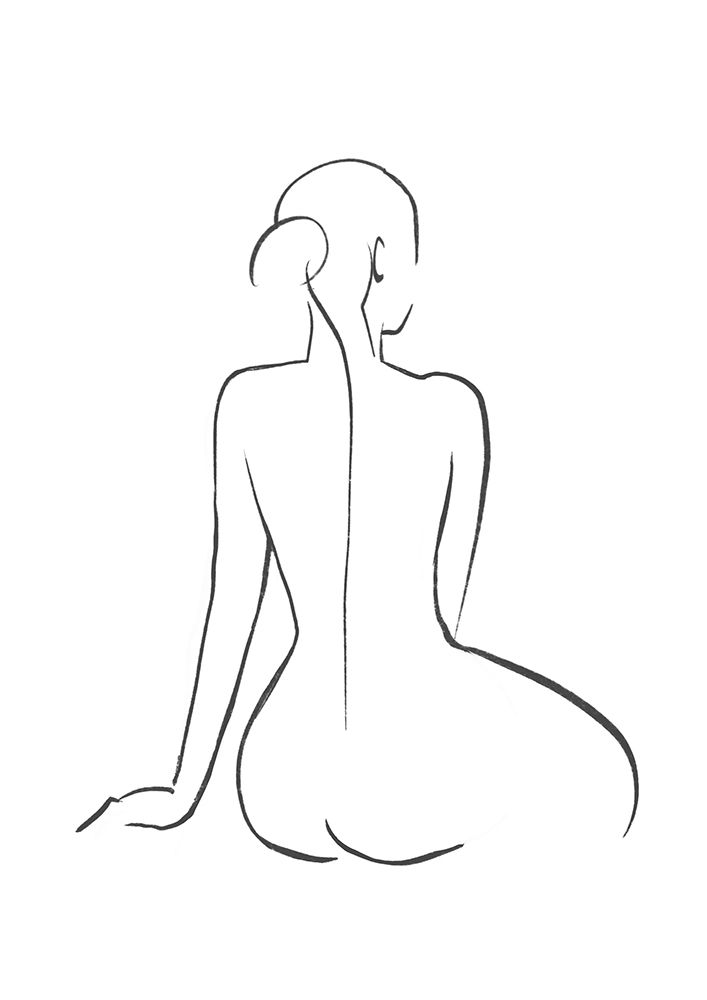 Line  Art Figure II art print by Bannarot for $57.95 CAD