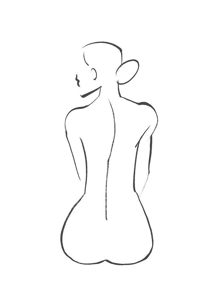Line  Art Figure III art print by Bannarot for $57.95 CAD