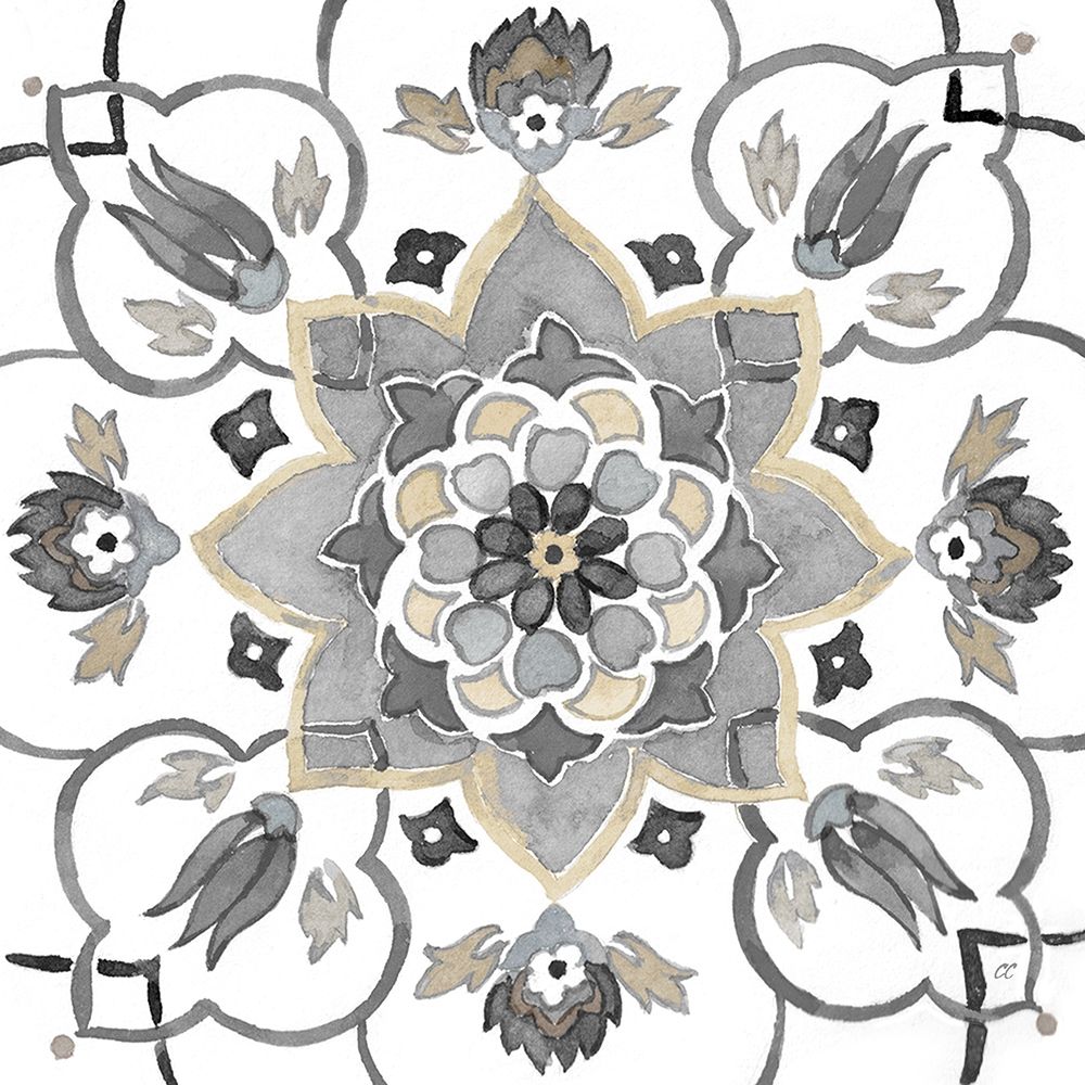 Turkish  Tile Neutral III art print by Cynthia Coulter for $57.95 CAD