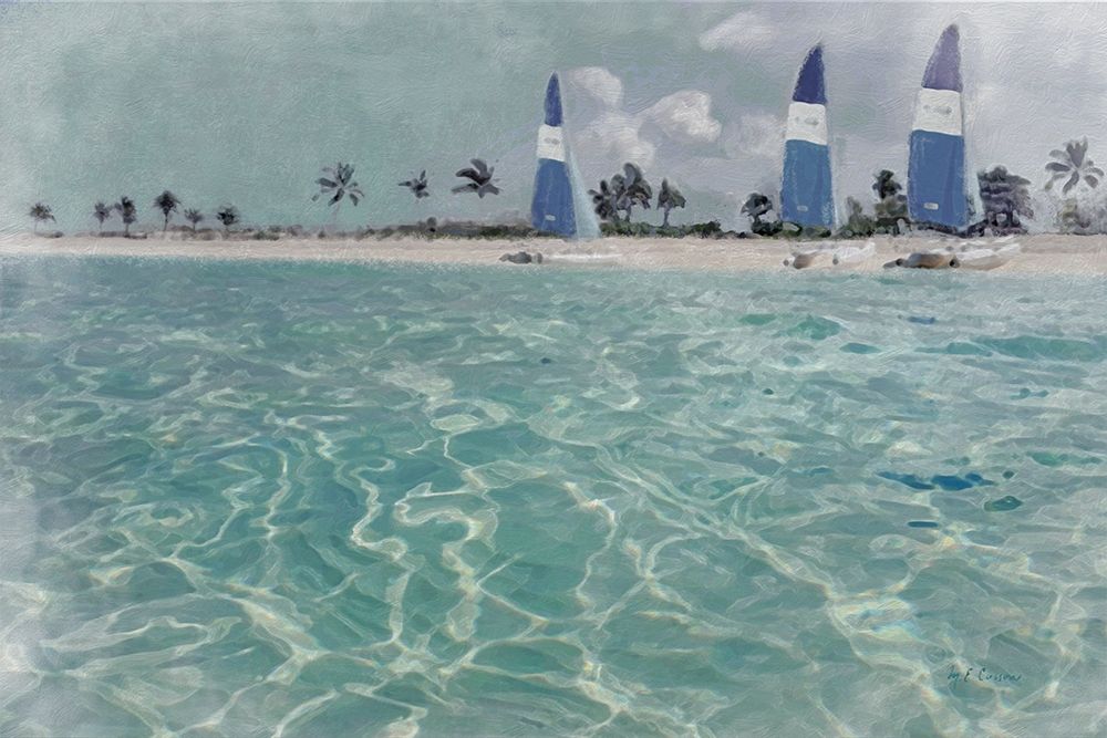 Beach  Scene II art print by Marie-Elaine Cusson for $57.95 CAD